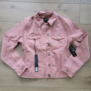 NWT Women's XSmall Pink Mauve Blush Liverpool Los Angeles Denim Jacket
